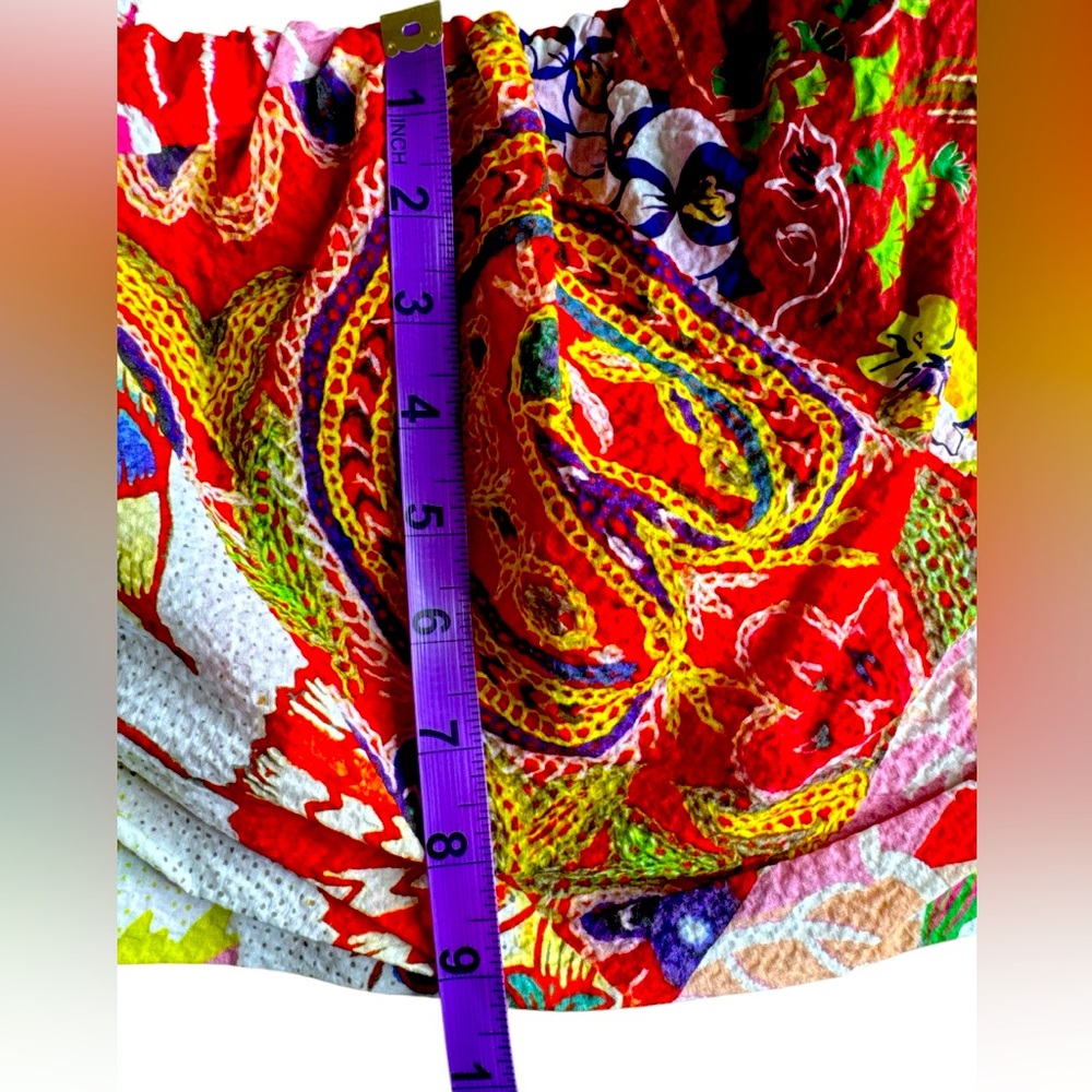 DESIGUAL By M. Christian Lacroix Fiona Blouse/Crop Top, Multicolored, Size L. - Picture 10 of 10